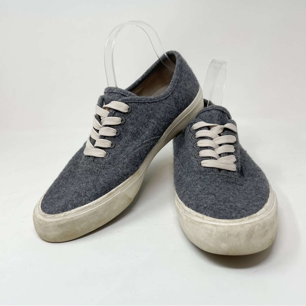SEAVEES Men’s Gray SEACHANGE Legend Sneaker Biodegradable Flannel Size 9.5